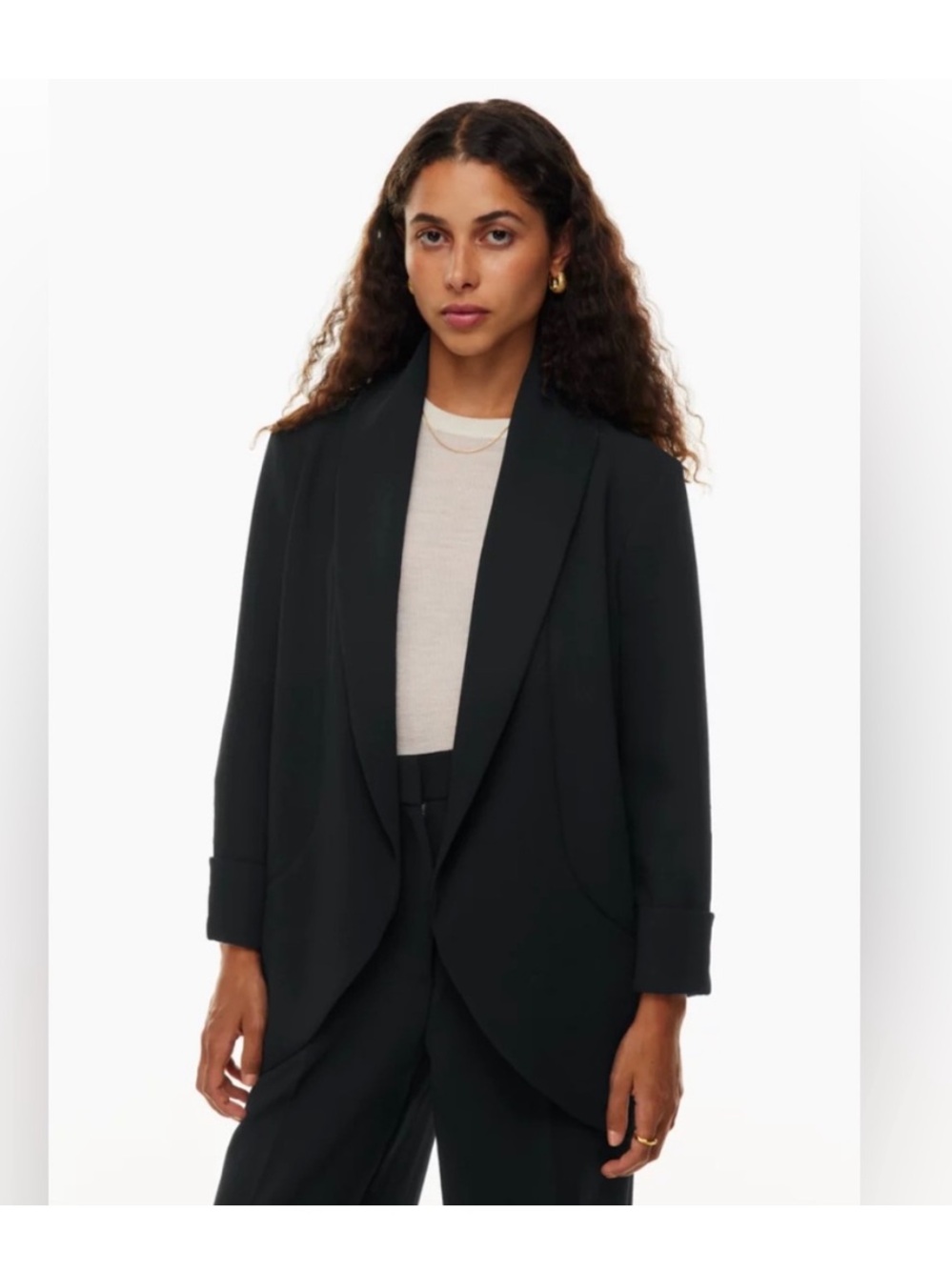 WILFRED Aritzia North Blazer Black XS Cepette Relaxed Office Business Career